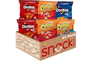 FRITO LAY Frito-Lay Doritos & Cheetos Mix Variety Pack, Single Serve Snack Bags (Pack of 21)