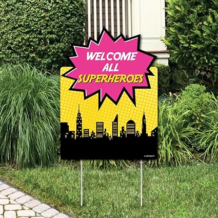 Amazon Com Big Dot Of Happiness Bam Girl Superhero Party