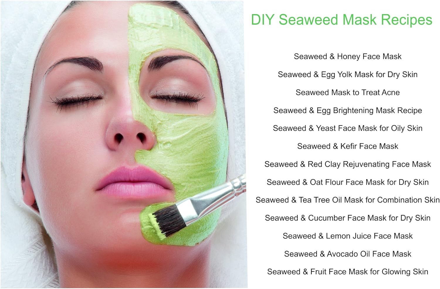 Detoxifying Seaweed Powder Wrap Skin Rejuvenation & Anti-Inflammatory, Green, 500 g (Pack of 1) - Image 5
