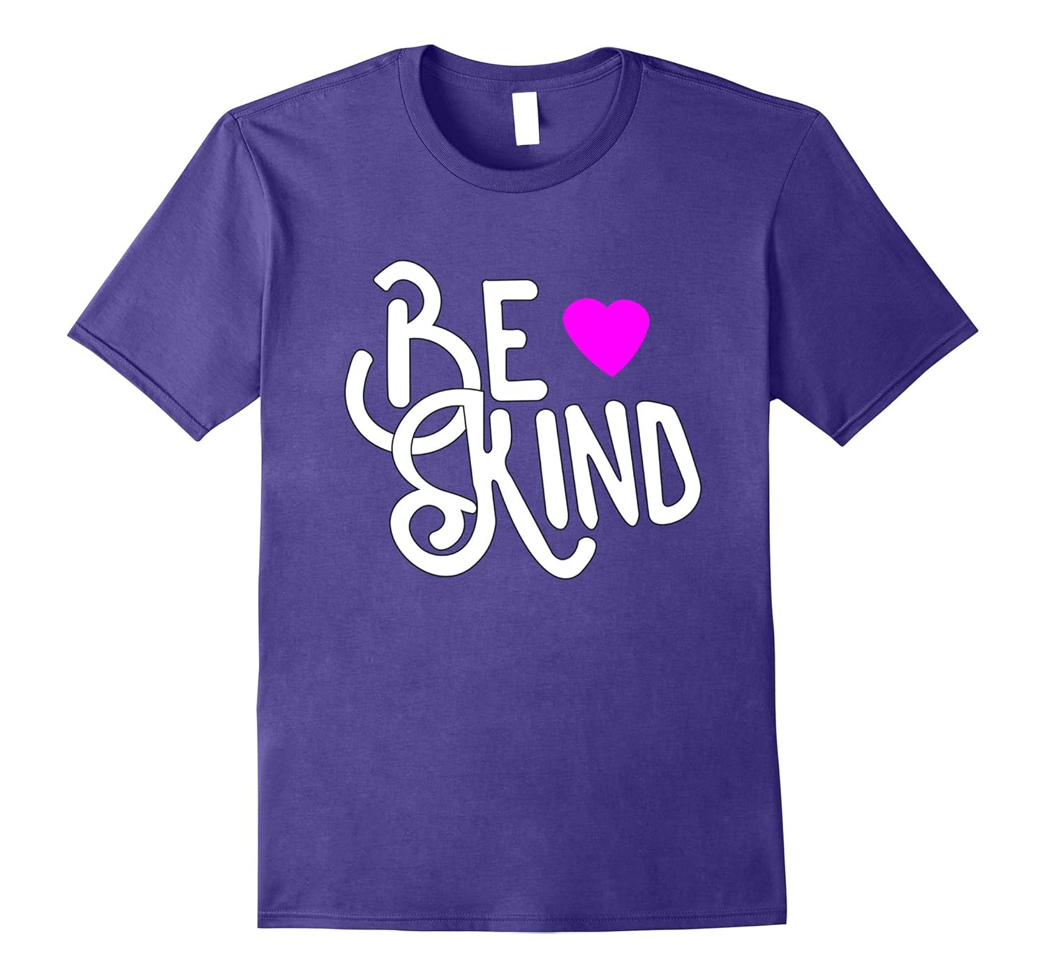 Be Kind T-Shirt with Heart-Rose