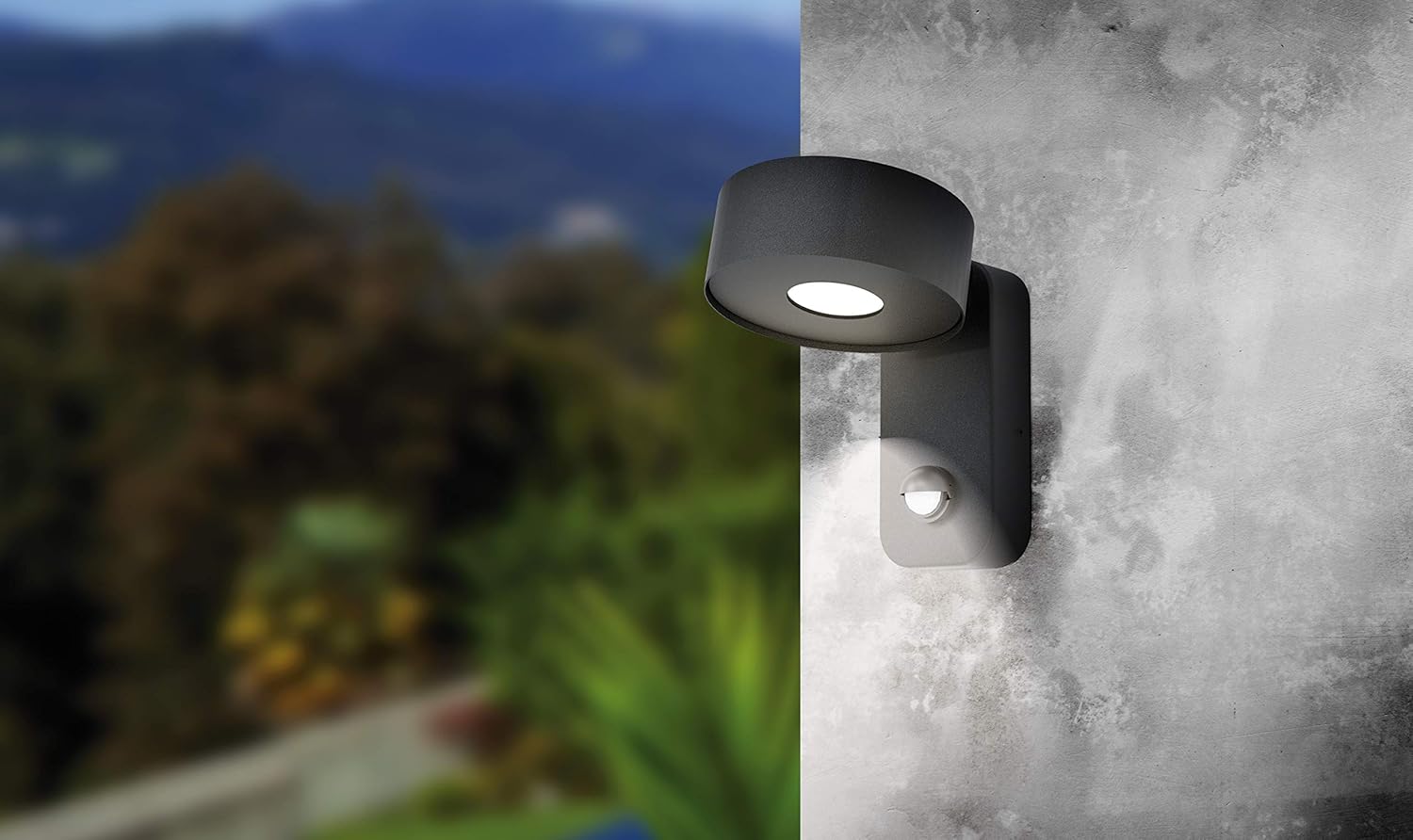 EGLO Palosco LED Outdoor Wall Light, 1-Bulb Outdoor Light with Motion Sensor and Light Sensor - Image 4
