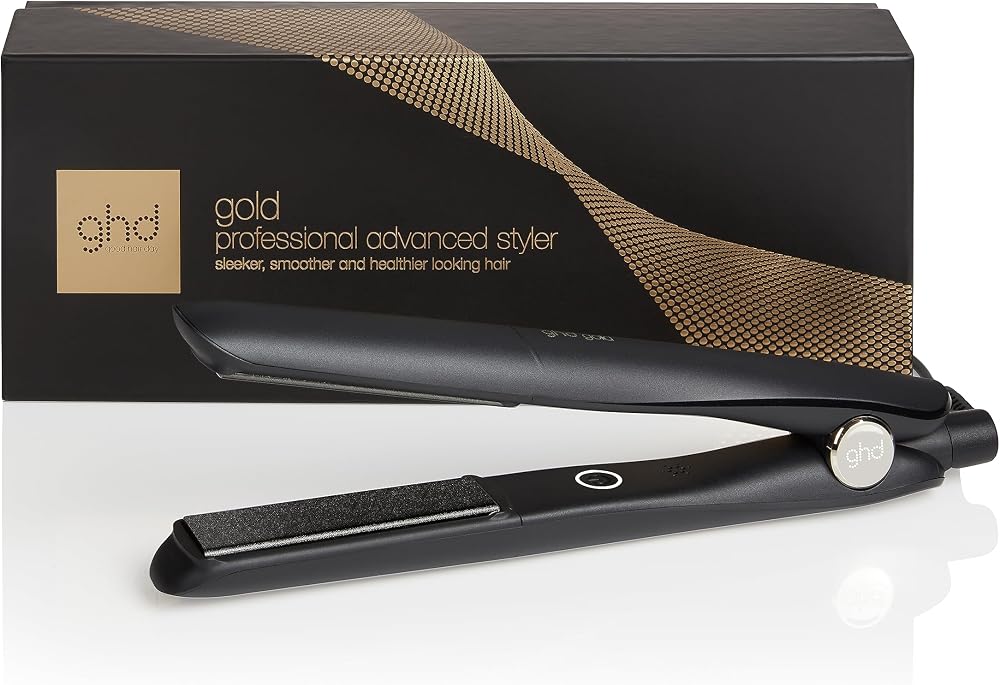 ghd Gold Hair Straightener & Styler Black UK Plug