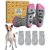 Cavertin Dog and Owner Matching Socks Set, Gifts for Dog Lovers Women & Men, Funny Dog Dad & Dog Mom Gifts with Gift Box