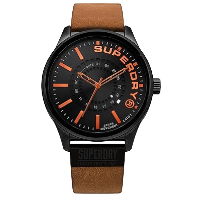 Superdry Men's Brown Leather Casual Watch Model Kuwait Ubuy