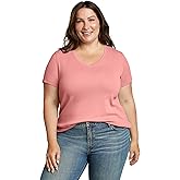 Eddie Bauer Womens Women's Plus Short Sleeve Favorite Vneck Tee
