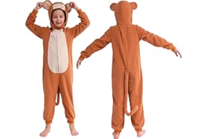Rabtero Children Animal Costume, Unisex Kids Animal Onesie, Halloween/Christmas/Carnival Festival Costume for Kids