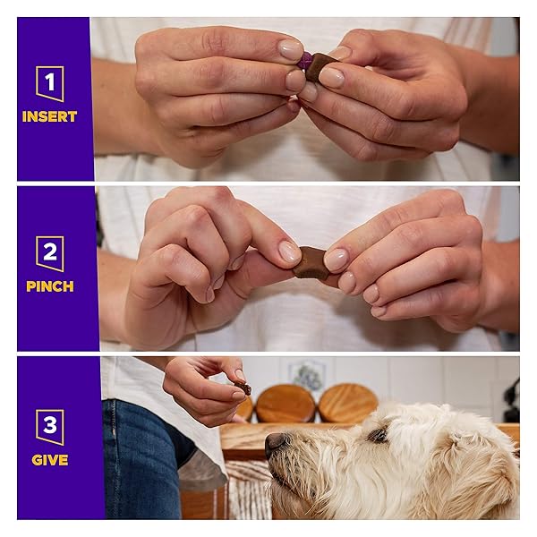 VETRISCIENCE EXTRA LARGE PINCHERS PILL HIDERS CHEWS, NON-GREASY PILL WRAP WITH PROBIOTICS FOR DOGS, DISGUISE PILLS, CAPSULES AND TABLETS, SOFT AND CHEWY, GUT AND IMMUNE HEALTH, CHICKEN, 2 PACK