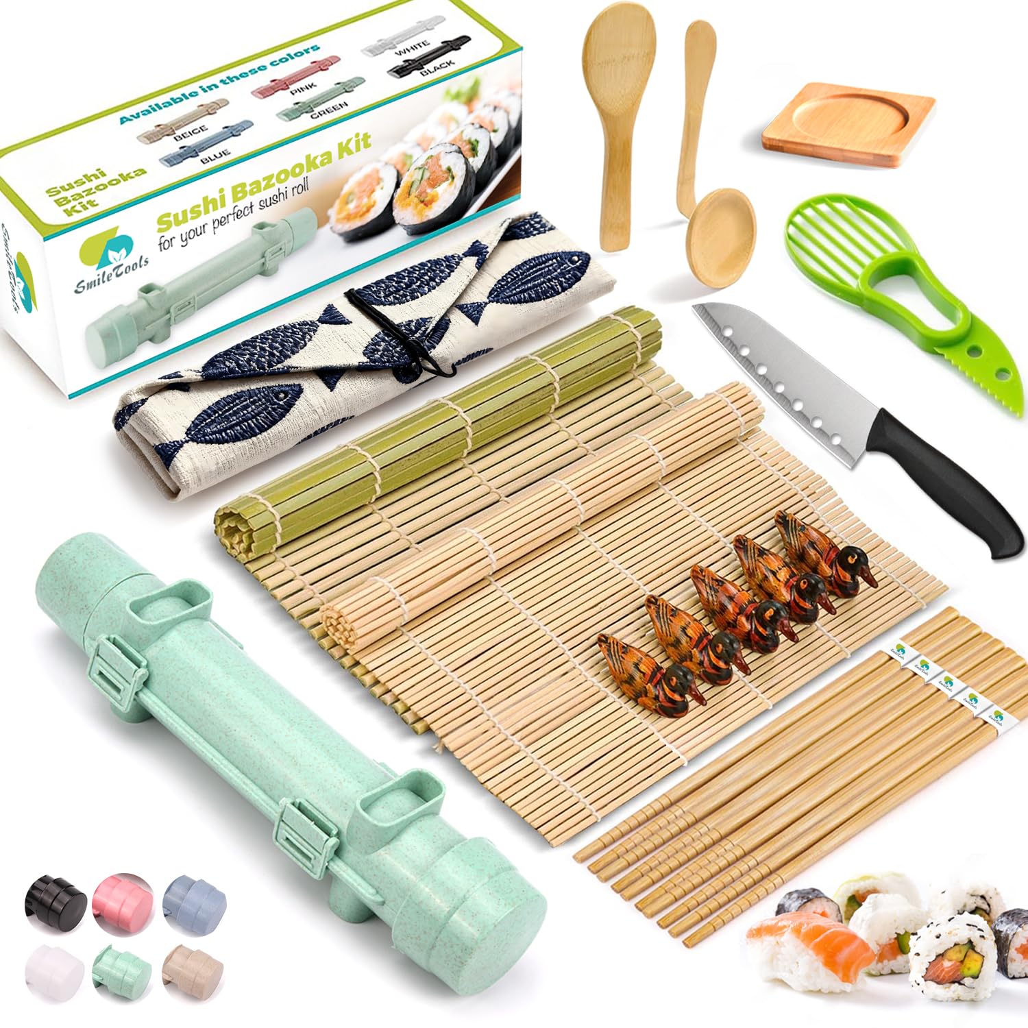 Photo 1 of **INCOMPLETE SET** SmileTools Sushi Making Kit, Sushi Roller Sushi Maker Kit