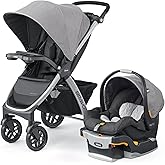 Chicco Bravo® 3-in-1 Trio Travel System, Bravo® Quick-Fold Stroller with KeyFit® 30 Infant Car Seat and Base, Car Seat and St