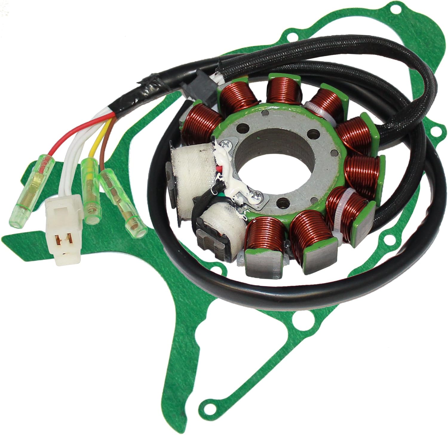 Caltric Stator and Crankcase Cover Gasket for Yamaha Tw200