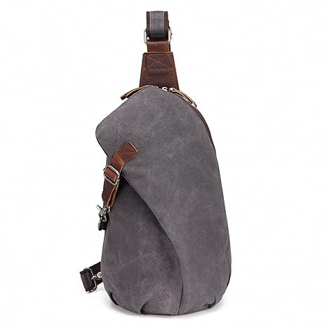 AOTIAN Sling Rucksack Wasserdicht Canvas Lässiger Tagesrucksack Damen Herren EIN Schulter Tasche Crossbody Umhängetasche Schu