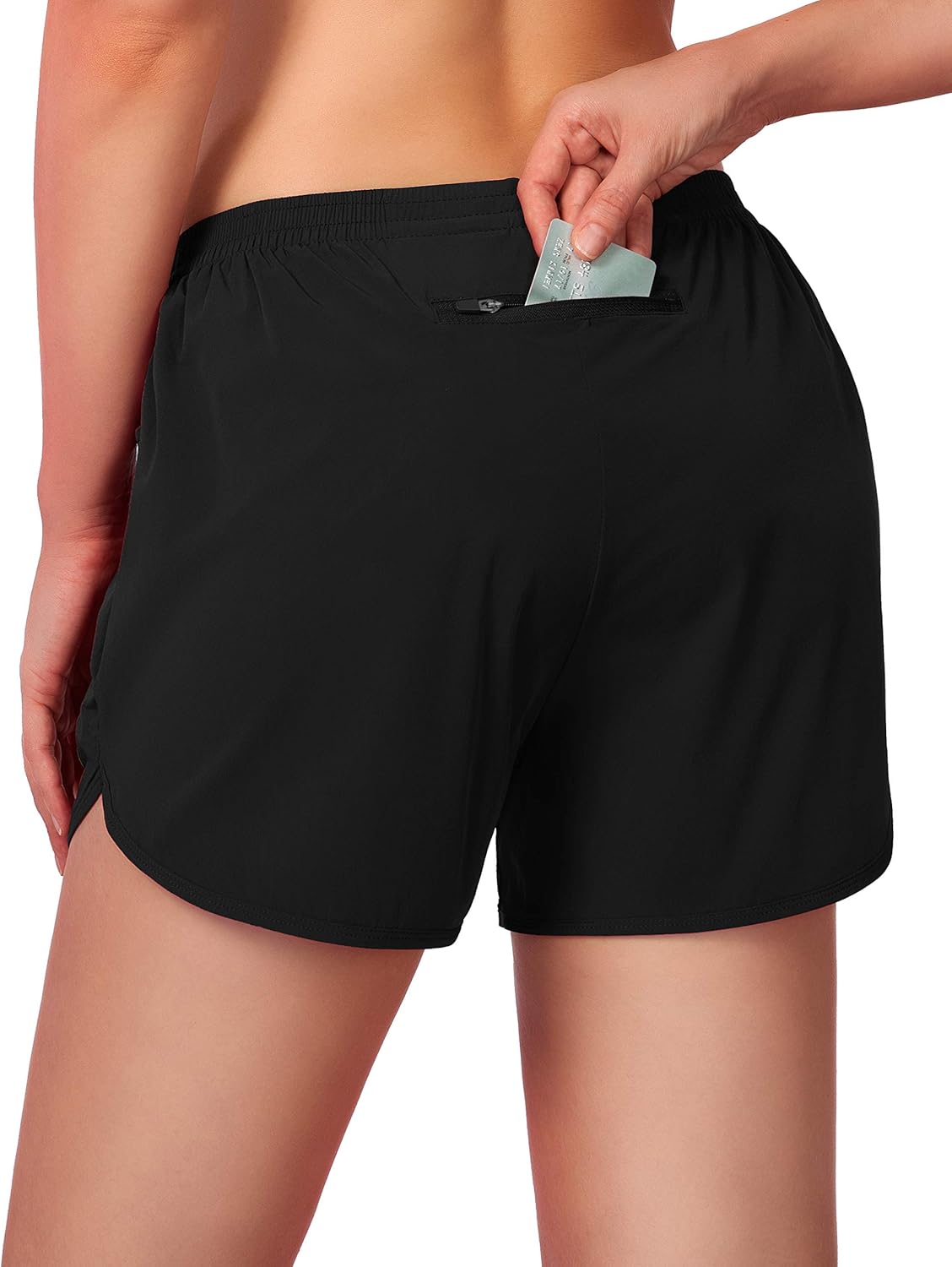 G Gradual Women's Running Shorts 3" Athletic Workout Shorts for Women with Zipper Pockets: Clothing