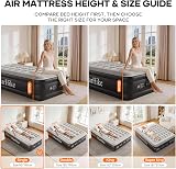 OlarHike Single Airbed with Built-in Pump 90x200x46 cm Black view 4