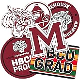 Desert Cactus Morehouse College Sticker Maroon Tigers Sticker Vinyl Decals Laptop Water Bottle Car Scrapbook (T2 HBCU-B)