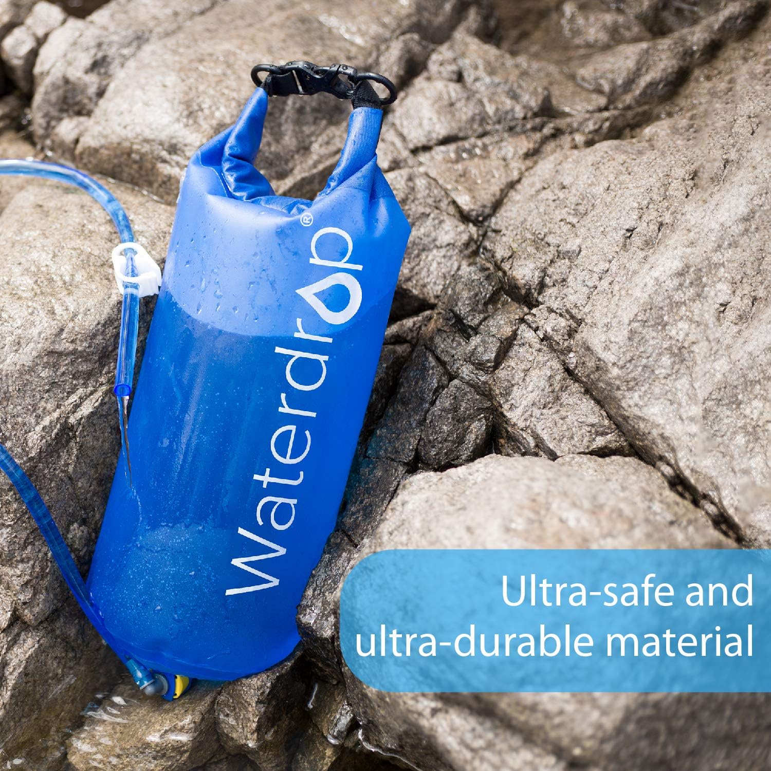 Waterdrop Gravity Water Bag, Compatible Water Filter Straw, 1.5 Gallon : Sports & Outdoors