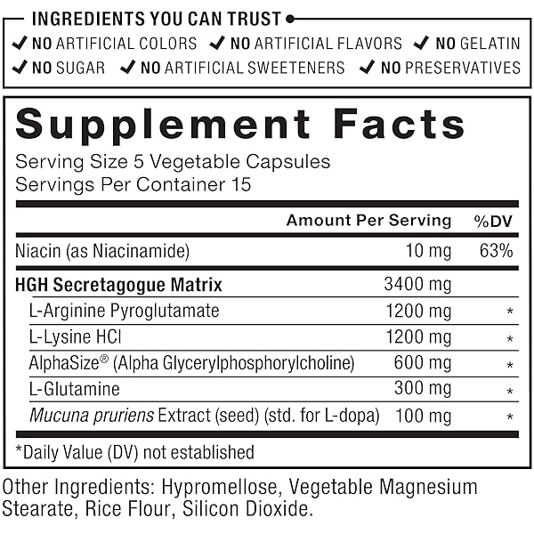FORCE FACTOR PRIME HGH SECRETION ACTIVATOR, 2-PACK, HGH SUPPLEMENT FOR MEN WITH ALPHASIZE TO HELP TRIGGER HGH PRODUCTION, INCREASE WORKOUT FORCE, & IMPROVE PERFORMANCE, 150 CAPSULES