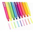 Omy Signature Neon Dual Tipped Felt Markers | Box of 9 Vibrant Neon Colors | Thick & Thin Tips | Water-Based Quick-Drying Ink | Perfect for Art, Drawing & Creative Projects | Ages 3 and Up