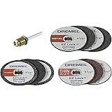 Dremel EZ688-01 EZ Lock Rotary Tool Cutting Discs Accessory Kit- Cut-Off Wheels – Plastic, Metal, and Thin Cuts, 11 piece,As 