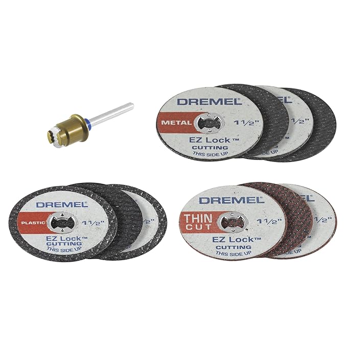 Dremel EZ68801 EZ Lock Mini Cutting Kit for Metal and Plastic Power Rotary Tool Accessories