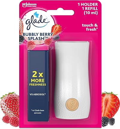 Glade Touch & Fresh Holder and Refill Bubbly Berry Splash Pack of 4