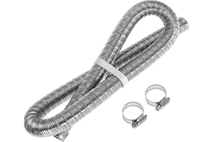 GOPAYIA 100cm 24mm Exhaust Pipe Replaces 36061296 90394 for Webasto for Eberspacher Espar Diesel Parking Heaters with Clamps