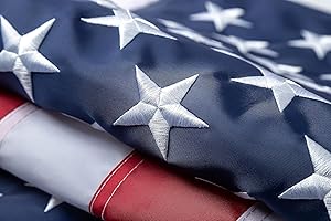 YASUN American Flag,3x5 ft 210D American Flag Outdoor The Strongest, Longest Lasting, 3x5 ft 210D. Embroidered Stars Sewn Stripes Brass Grommets Foot