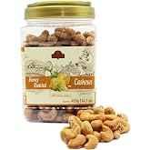 LAFOOCO Honey Roasted Cashews 14.1 oz, Sweet Crunchy Party Nuts Gift | Whole cashews in a natural honey glaze. Halal &amp; BRCGS certified Vietnamese nuts in a resealable jar. Sweet salty snack.