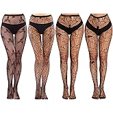 DRESHOW Fishnet Suspender Pantyhose Stockings Hight Waist Tights Thigh High Pantyhose