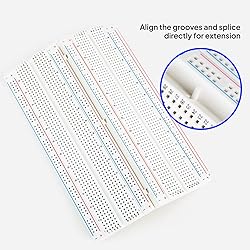 ELEGOO 3pcs Breadboard 830 Point Solderless