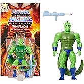 Masters of the Universe Origins Action Figure Cartoon Collection Whiplash, 5.5-inch 1980s Motu TV Tailed Villain, Detailed Design &amp; Rocket Launcher