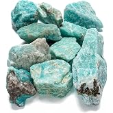 KALIFANO Rough with Healing &amp; Calming Effects - AAA Grade High Energy Raw with Information Card - Reiki Crystal Used for Stress Relief and Tranquility (Family Owned and Operated)