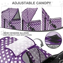 MoNiBloom 3 Wheels Pet Dog Cat Stroller for Small