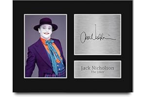 HWC Trading Jack Nicholson Gifts Signed Printed Autograph The Joker Batman Print Photo Picture Display - US Letter Size