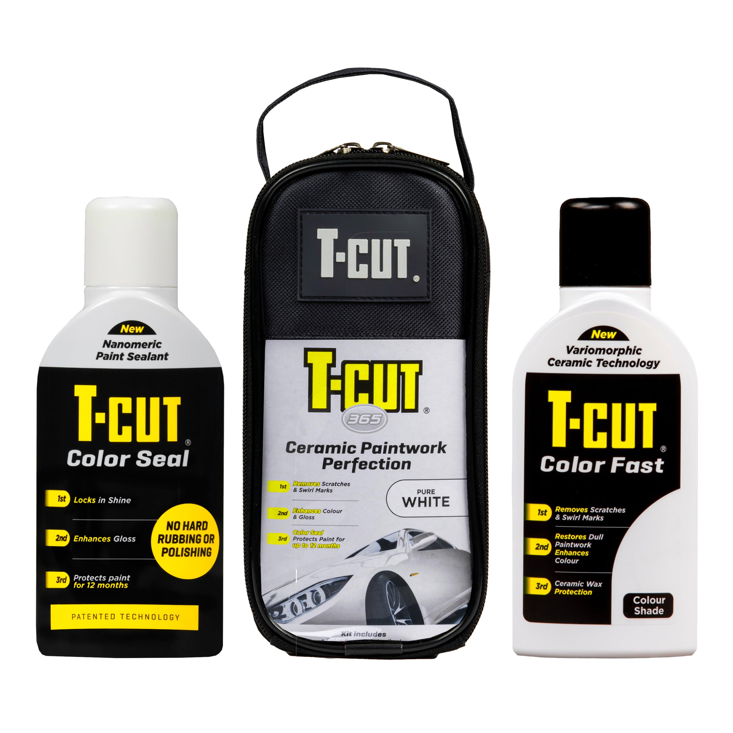 T-Cut 365 Paintwork Perfection Car Polish & Restorer Fast Seal Kit, Pure White, 500ml + Wax Applicator โ image 1