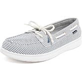 Nautica Women's Casual Boat Shoes, Moc-Toe Loafers with Cushioned Insole, Deck Fashion Sneaker