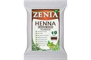 Zenia 100% Pure & Natural Henna Powder (Lawsonia Inermis) | 454 grams (1 lb) | Orange-Red Hair Color | Triple Sifted | Fresh from Rajasthan | No Chemicals, No Additives