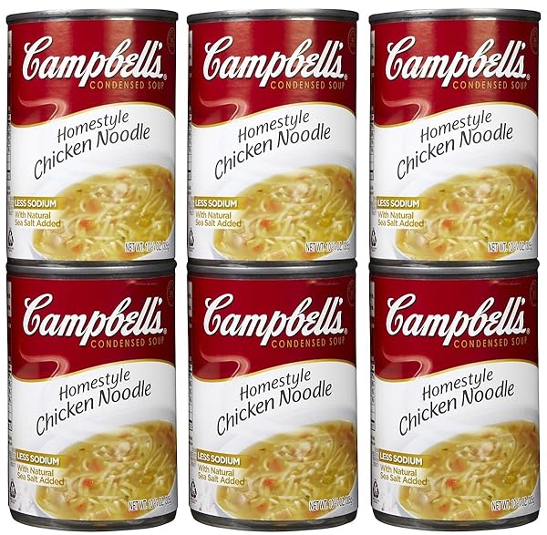 CAMPBELL’S, HOMESTYLE CHICKEN NOODLE SOUP, 10.75 OUNCE CAN, 24 PER CASE