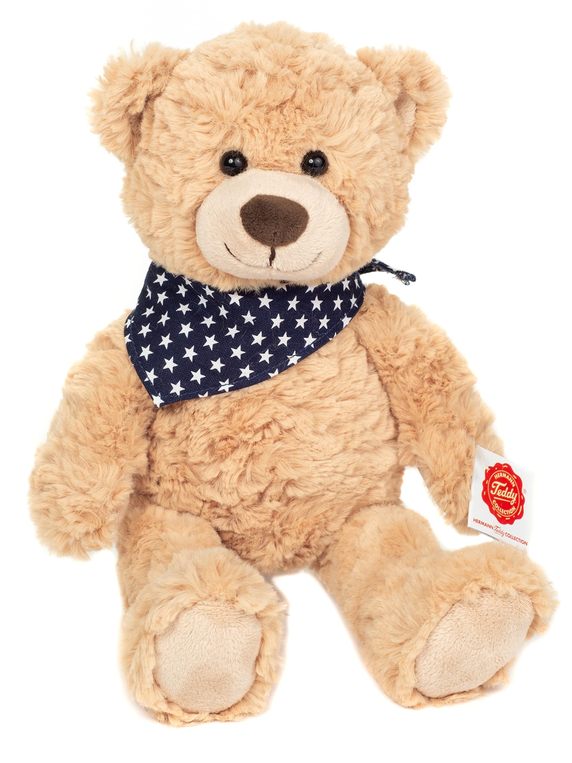 Teddy Hermann 91388 Teddy Bear Sand-Colored 11,8"/30 cm, Soft Toy, Plush Toy