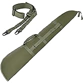 Luonfels Shotgun Case Thick Padding Rifle Cases, 52" Bag with Adjustable Carry Strap, Accessories Two Points