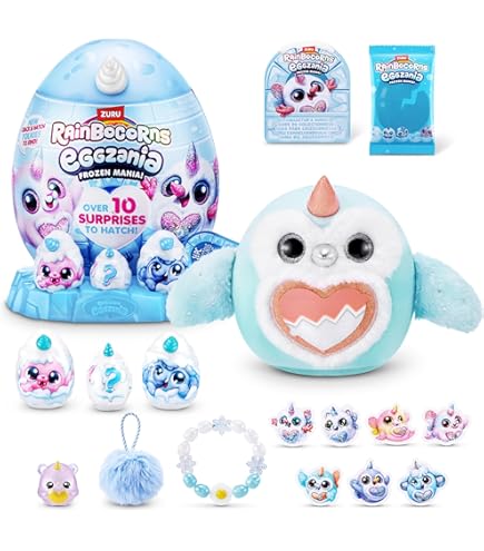 Rainbocorns Eggzania Frozen Mania by ZURU, Collectible Plush Toy