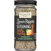 Frontier Seasoning Blends, Salt-Free Lemon Pepper, 2.08-Ounce Bottle
