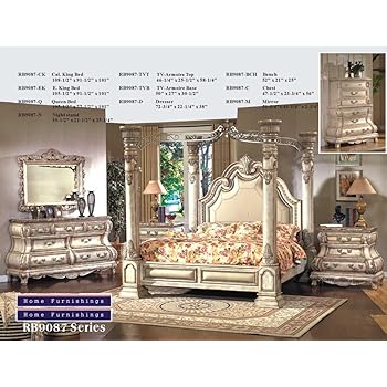 Amazon com Ashley Birlanny Bedroom Set  4 PC Queen 