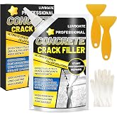 Concrete Crack Filler, 1.5LB Waterproof Self Leveling Cement Crack Filler | Slab Concrete Waterproof Repair Sealant for Driveways, Walkways, Patio, Joint, Indoor and Outdoor - Grey