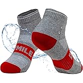 DRYMILE Active Waterproof Socks, Breathable, Cushioned, Running, Hiking, For Outdoor Activities in Cool Wet Weather – Ankle