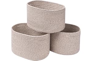 CubesLand Toys Closet Storage Organizer Baskets Bins for Cube Ogranizer/Shelving,Woven Basket for Organizing,Decor Basket for Living Room,Bedroom,Perfect for Pet Toy&Food Storage,3pack Light Brown