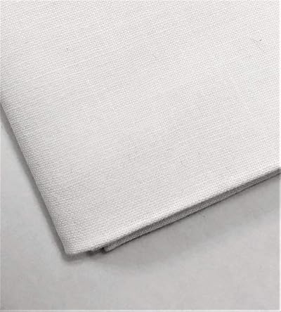M & J 100% Cotton Plain White Fabric 60in Wide 2 Metre