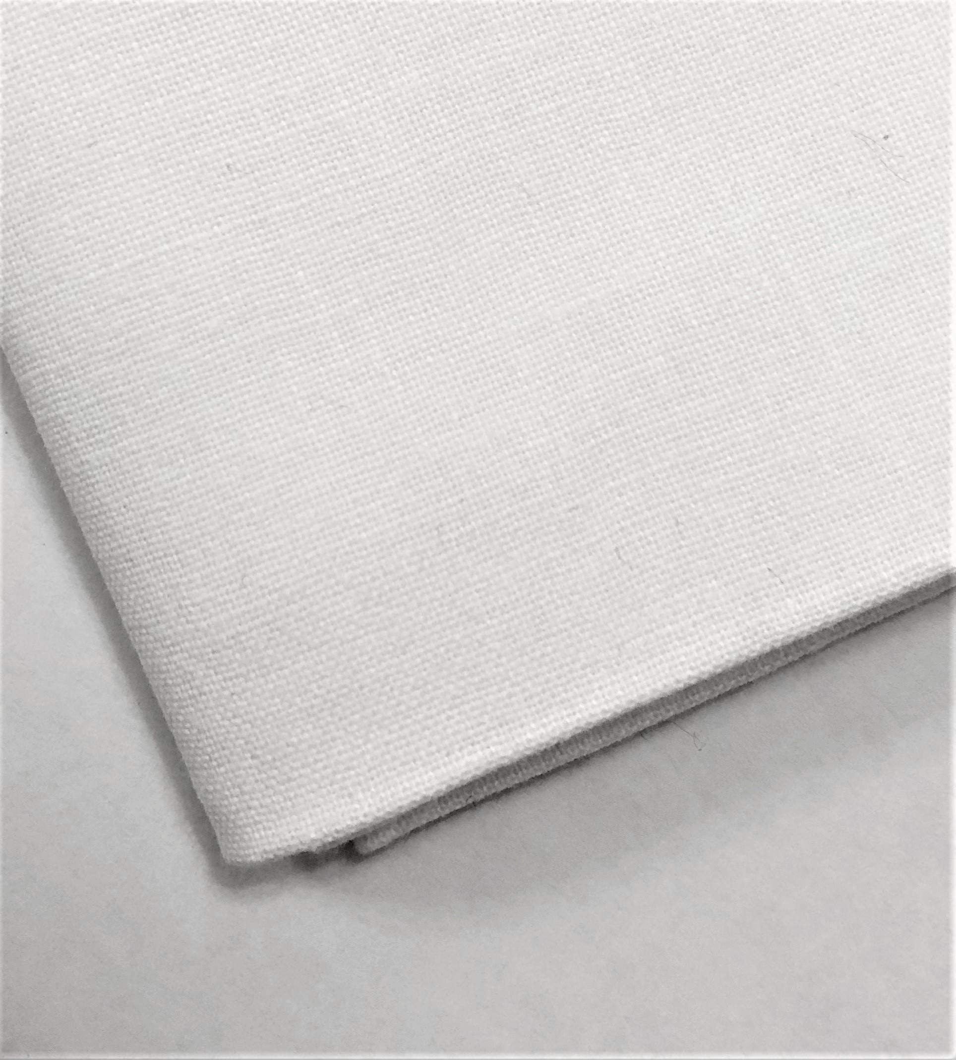 Plain White 100% Cotton Fabric for Quilting, Sewing, Dressmaking, Arts & Crafts - 60 Inch Wide M&J® (White, 4 METRE)