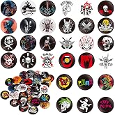Kigeli 30 Pcs Buttons Pins 1 Inch/ 25 mm Retro Punk Button Pin Slogans Sayings Pinback for Backpacks Bags Hats Jeans