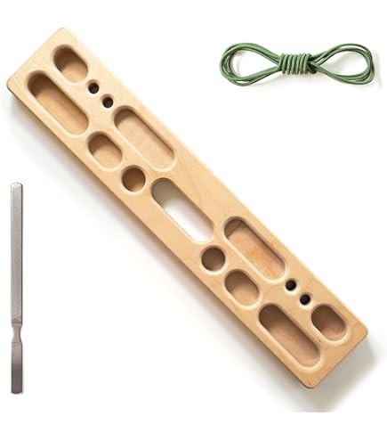Bellaroca Climbing Hangboards - Portable Finger Training Boards With Ropes