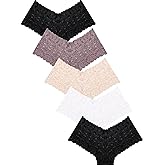 READY TO LOVE Sexy Women's Underwear Lace Shorts V Waist Breathable Cheeky Panties Boyshorts Underwear Women 5 Pack